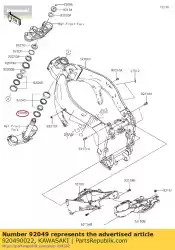 Qui puoi ordinare olio di tenuta, ds35x55x4 zr750-j1h da Kawasaki , con numero parte 920490022: