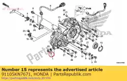 Ici, vous pouvez commander le roulement, aiguille, 14x20x12 (ntn) auprès de Honda , avec le numéro de pièce 91105KN7671: