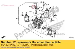 Here you can order the plate, idle air control valve from Honda, with part number 16432HP5601: