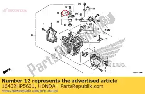 honda 16432HP5601 plate, idle air control valve - Bottom side