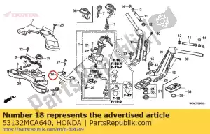 honda 53132MCA640 guarda b, interruptor de combinação - Lado inferior