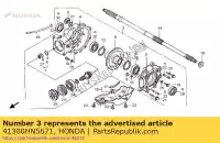 41300HN5671, Honda, gear assy., rr. finale honda trx 350 400 2000 2001 2002 2003 2004 2005 2006 2007, Nuovo