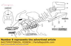 Qui puoi ordinare striscia c, r. Calandra inferiore * tipo1 * (tipo1) da Honda , con numero parte 64275MCFD80ZA: