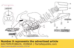 honda 64275MCFD80ZA striscia c, r. calandra inferiore * tipo1 * (tipo1) - Il fondo