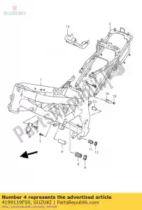 Suzuki 4199119F00 plaat, eng hoofd - Onderkant