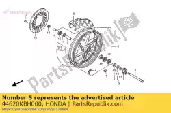 Here you can order the collar, fr. Wheel distanc from Honda, with part number 44620KBH000: