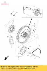 Aquí puede pedir tuerca, eje de la rueda dentada de Yamaha , con el número de pieza 1D4F53850000: