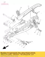 2N6221410000, Yamaha, arbre, pivot yamaha sr 250 1996, Nouveau