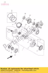 Here you can order the key, woodruff from Yamaha, with part number 2MBE15450000: