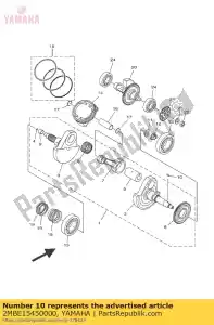 yamaha 2MBE15450000 sleutel, lievevrouwebedstro - Onderkant