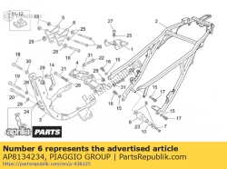 Aprilia AP8134234, Lewa p?yta kotwi?ca, OEM: Aprilia AP8134234