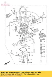 yamaha 4MX149480200 jato, lento (# 38) - Lado inferior