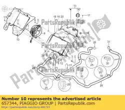 Aquí puede pedir ducto de aire de Piaggio Group , con el número de pieza 657344: