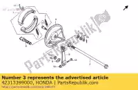 42313399000, Honda, ko?nierz, rr. panel hamulca s honda cb hornet f twofifty  super dream td cbx cb125td cb250 250 125 , Nowy