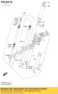 Suzuki 5135131D00 tappo, forchetta - Il fondo