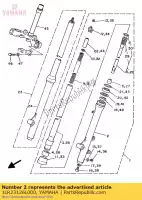 1LR23126L000, Yamaha, tubo exterior 1 yamaha yz 80, Nuevo