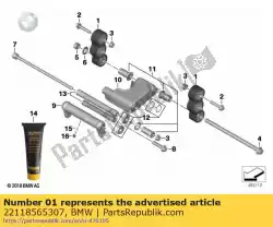 Here you can order the holder with rubber mounting (to 09/2020) from BMW, with part number 22118565307: