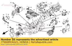 airbageenheid (keihin) van Honda, met onderdeel nummer 77960MCAG21, bestel je hier online: