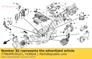 Honda 77960MCAG21 airbageenheid (keihin) - Onderkant