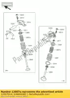 12007014, Kawasaki, ressort, valve intérieure kawasaki estrella klf300 4x4 kvf300 prairie 250 300 , Nouveau