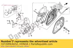 light assy., licentie van Honda, met onderdeel nummer 33720MEA652, bestel je hier online: