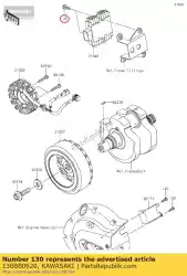 Here you can order the bolt-flanged common from Kawasaki, with part number 130BB0620: