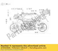 2H000888, Piaggio Group, etiqueta 