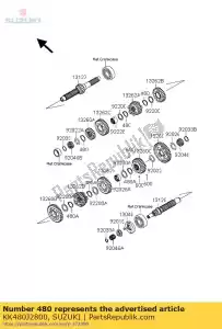 Suzuki KK480J2800 borgring-type-c, - Onderkant