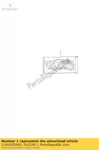 Suzuki 1140205840 gasket set - Bottom side