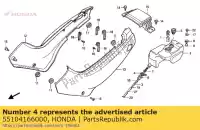 55104166000, Honda, clip, tube d'huile honda nsr  s mtx rw f mtx200rw nsr50s 50 200 , Nouveau