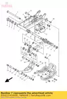 2GU221410000, Yamaha, eixo, pivô yamaha yfz 350 2000 2001 2002 2003 2004 2005 2006 2007 2008 2009 2011, Novo