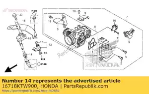 Honda 16718KTW900 amortecedor a, conector - Lado inferior
