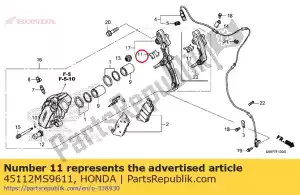 honda 45112MS9611 retentor - Lado inferior