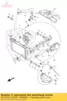 5D7E24131000, Yamaha, couvercle, thermostat yamaha mt 125 2015 2016, Nouveau