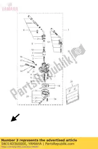 Yamaha 5WJ14D360000 aguja - Lado inferior