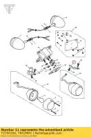 T2700396, Triumph, indicador de suporte lhf triumph america carbs america efi speedmaster carbs speedmaster efi 790 865 2002 2003 2004 2005 2006 2007 2008 2009 2010 2011 2012 2013 2014, Novo