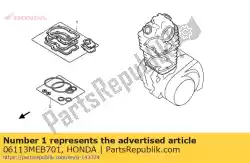 Qui puoi ordinare kit foglio di guarnizione a da Honda , con numero parte 06113MEB701: