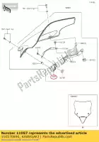 110570890, Kawasaki, 01 staffa,parabrezza,sinistra kawasaki  650 2017 2018 2019, Nuovo