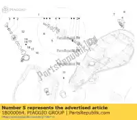 1B000064, Piaggio Group, gancho de seguridad vespa vespa zapm80100, zapm80101, zapma7100 zapm80101 zapm808g, zapm80200, zapm8020, zapma7200, zapma78g zapma720 zapma78g,  zapmd710 zapmd7200,  946 125 150 946 2013 2014 2015 2016 2017 2018 2019 2020 2021 2022, Nuevo