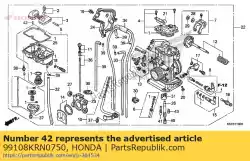 Aqui você pode pedir o jato, vazamento, # 75 em Honda , com o número da peça 99108KRN0750: