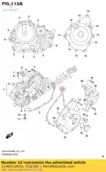 Ici, vous pouvez commander le joint, couvercle magnéto auprès de Suzuki , avec le numéro de pièce 1148312K00: