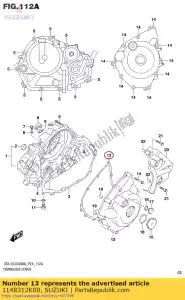 suzuki 1148312K00 junta, tampa do magneto - Lado inferior