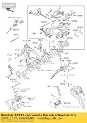 Tutaj możesz zamówić uprz?? G?ówna klx125cdf od Kawasaki , z numerem części 260311477: