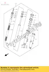 Aqui você pode pedir o tubo externo, lh em Suzuki , com o número da peça 5114127G00: