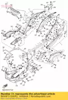 B04XF17200P2, Yamaha, Deksel, zijde 2 yamaha  mt 320 660 2016 2017 2018 2019, Nieuw