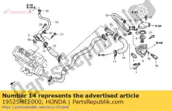 Aquí puede pedir manguera a, agua de Honda , con el número de pieza 19525MEE000: