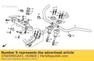 Honda 37605MEGA41 socket assy., pilot - Bottom side