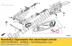 Aqui você pode pedir o junta, corrente de transmissão (daido em Honda , com o número da peça 40531KWV003:
