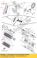 1C3W001G00, Yamaha, zestaw sprz?g?a komp: yz125 '05-21 yamaha yz125x yz125 125 , Nowy