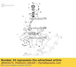 Aqui você pode pedir o tubo de combustível completo em Piaggio Group , com o número da peça 2B005075: